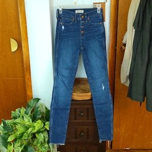 Madewell 10in high rise skinny jeans